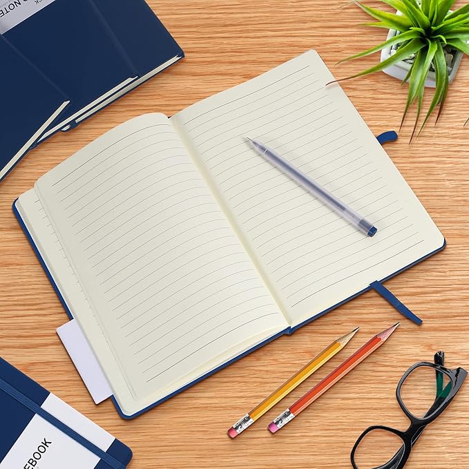 20 Pack Journals for Writing College Ruled Notebooks Journal in Bulk, Hardcover Notebooks (200Pages) for Note Talking, Lined Bullet Journals for Home School Office, 5.7"x8.4", Navy