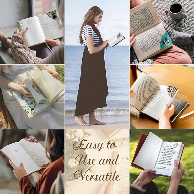 Axolotls Corner Bookmarks, Cute Leather Book Accessories for Book Lovers, 3 Pcs Reading Book Page Markers for Women Men Student Teacher Girls Boys Kids Retirement Birthday Gifts