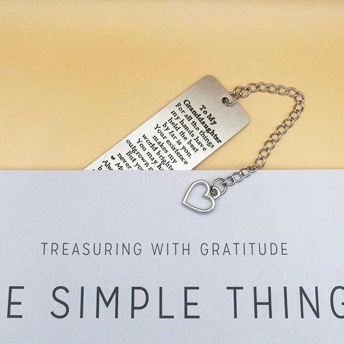 Granddaughter Gifts from Grandma Grandpa, to My Granddaughter Bookmark, 16th 18th 21st Birthday Gift for Granddaughter Birthday Christma 2025 Graduation Gifts for Granddaughter from Nana