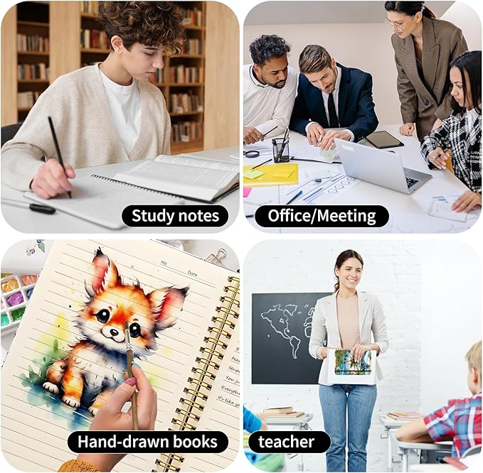 Spiral Journal Notebook, A5 Cute Notebooks for Women Men, College Ruled Hardcover Notebook for Work & Note Taking, 60 Pages Double-Wire Journals for Writing, Cute Island