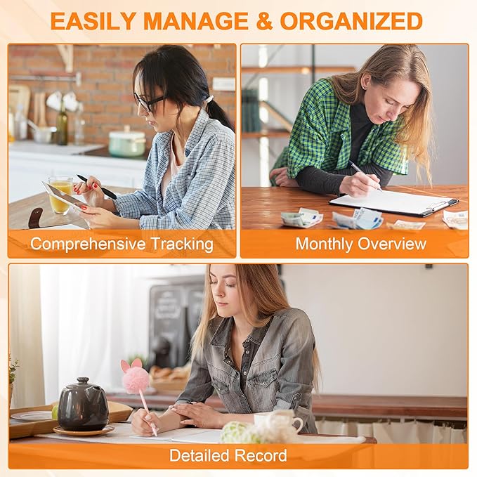 Monthly Bill Payment Checklist: Bill Tracker Notebook With Spiral Binding 8"x10" The 4-Year Guide for Families & Money Managers, 960 Billing Records Included (Gold)