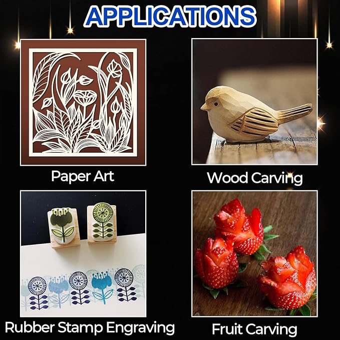 DIYSELF 150 PCS Exacto Knife Blades 11, Sharp Hobby Knife Blades, High Carbon Steel Craft Knife Blade, #11 Replacement Exacto Blade for Art, Scrapbooking, Stencil, Paper Cutting