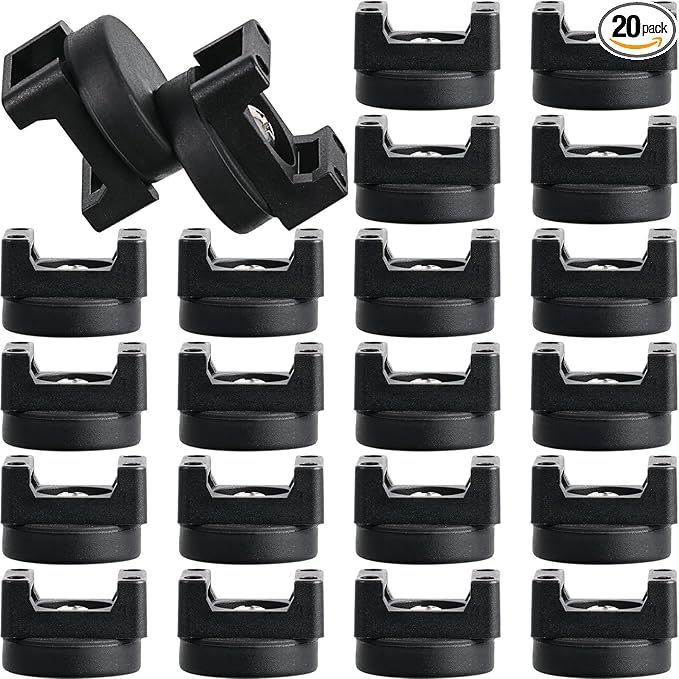 Yookeer Magnetic Zip Tie Mount Base Black Magnetic Cable Clips Wire Holder Multipurpose Cable Ties Management Base Electrical Supplies for Wire