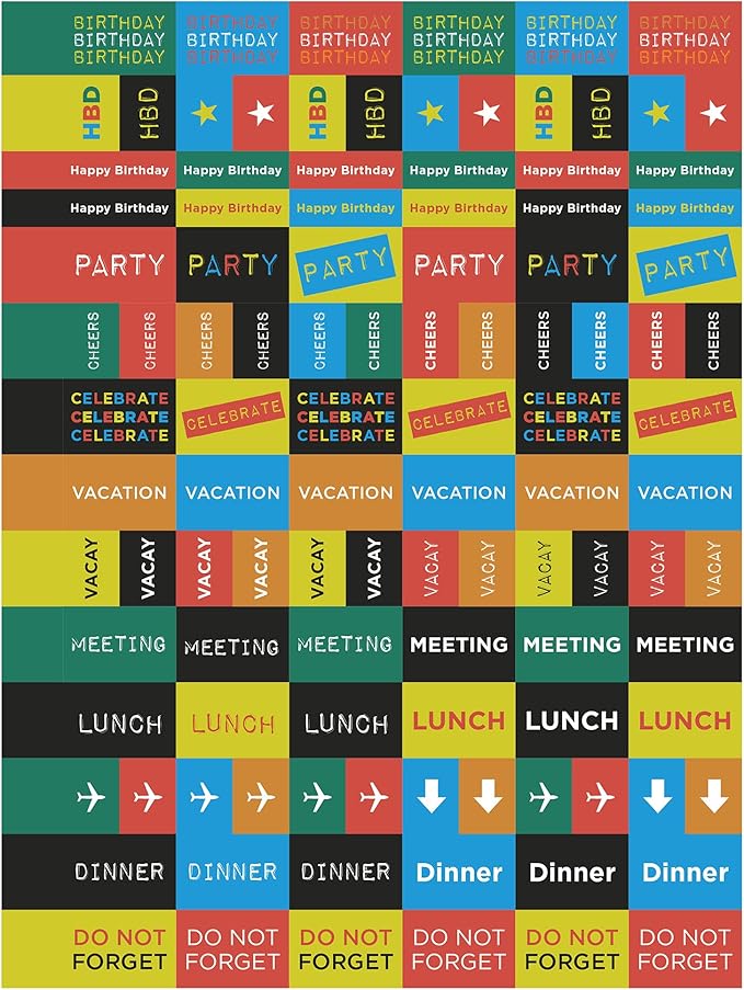 TF Publishing 2026 Electric Red Medium Weekly Monthly Planner with 12-Month Calendar Grid, Goals and Task Trackers - Weekly Schedule Planner with Priority List Section and Stickers - 6.5in x 8in