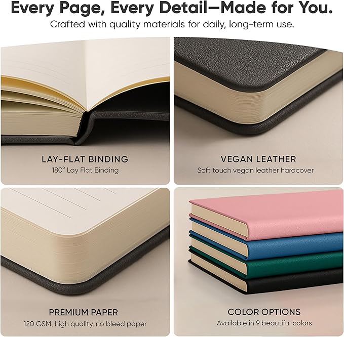 Hourly Planner & Appointment Book (8.5” x 11”) - Premium Hourly Planner with Daily Schedule & 30-Minute Time Slots for Better Time Management by PRODUCTIVITY STORE (A4, Black)