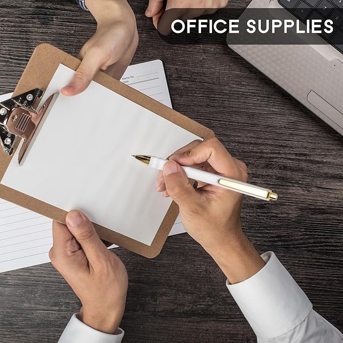 Linbsunne Ballpoint Pens Black Medium Point 1mm Pen with Super Soft Grip Ball Point Pen for Men Women Retractable Pens (Style2, 12-Count)