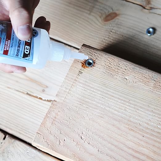 CA Glue for Woodworking - 2 Bottles Thin Viscosity 2 oz with 1 oz Medium Viscosity and 1 oz Ultra Thick Viscosity, Cyanoacrylate Adhesive for Woodturning, Wood Bonding and Gap Filling
