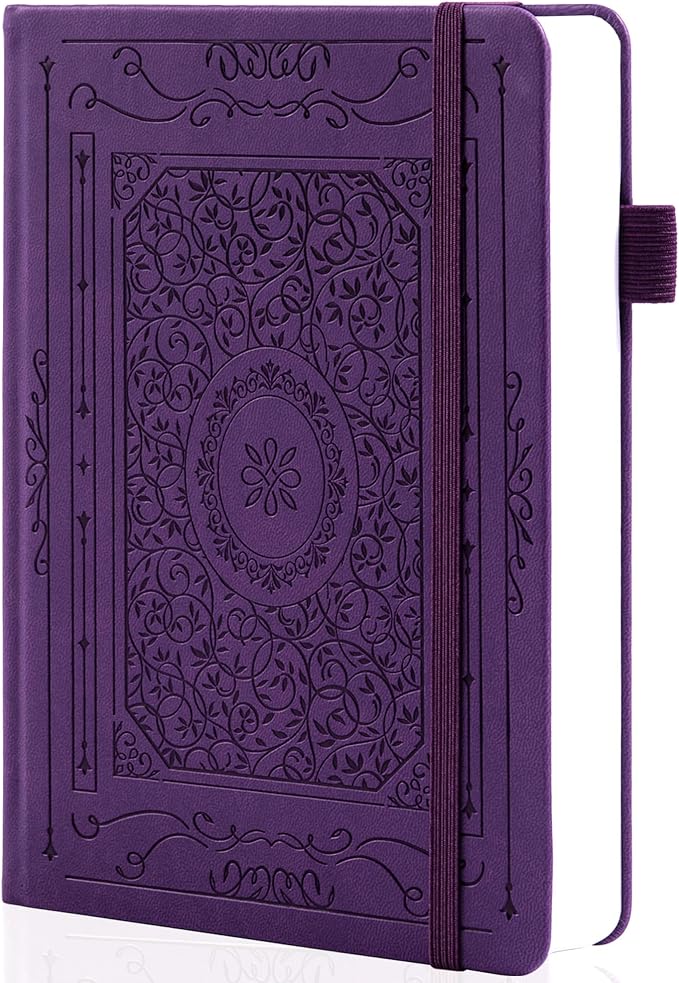 TIEFOSSI Bullet Dotted Journal Notebook, 160gsm 256 Numbered Thick Paper, A5 Hardcover Dotted Grid Diary for Women Men Work Writing, Bullet Journaling, Drawing, 5.8 x 8.3 in