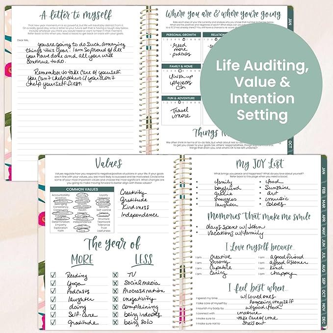 bloom daily planners 2026 Planner (January to December) - 8.5” x 11” Weekly & Monthly Dated Agenda Organizer Book with Stickers & Tabs - Flexible Soft Cover - Pink Poppies