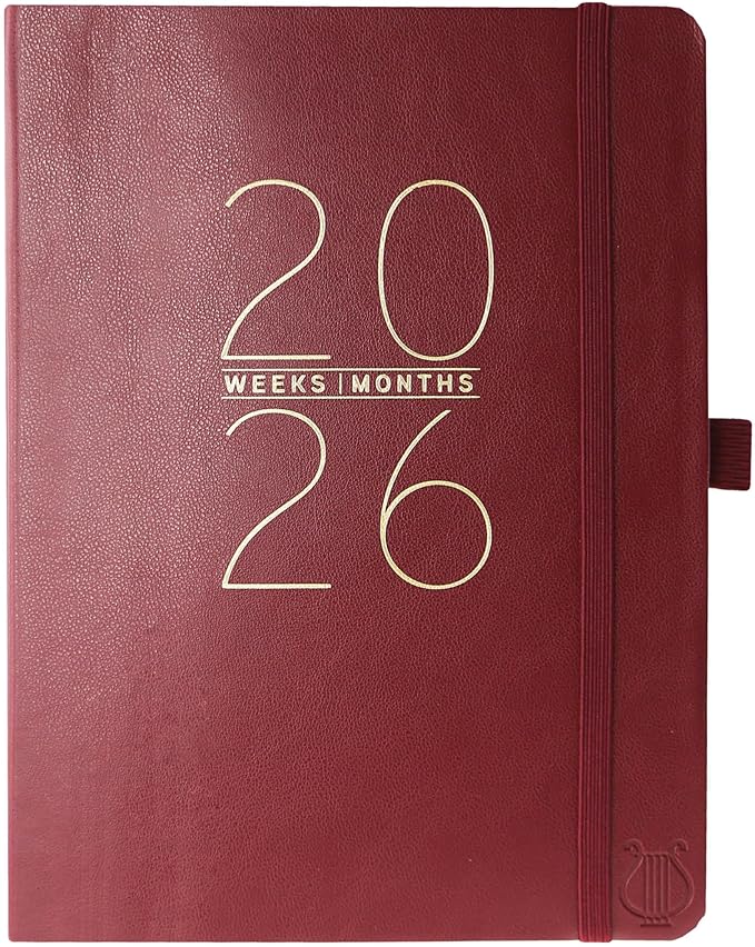 Graphique 2026 Apollo Business Planner | 18 Month Organizer, July 2025 - Dec. 2026 | Weekly & Monthly Spreads | To-Do List & Note Pages | Pen Loop | Vegan Leather | Gold | 6” x 8”