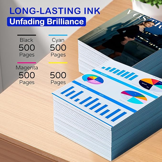 LC401XL LC401 for Brother LC401XL LC401 Ink Cartridges for Brother MFC-J1010DW MFC-J1012DW MFC-J1170DW DCP-J1800DW DCP-J1140DW Printer - 4PK High Yield (Black Cyan Magenta Yellow)