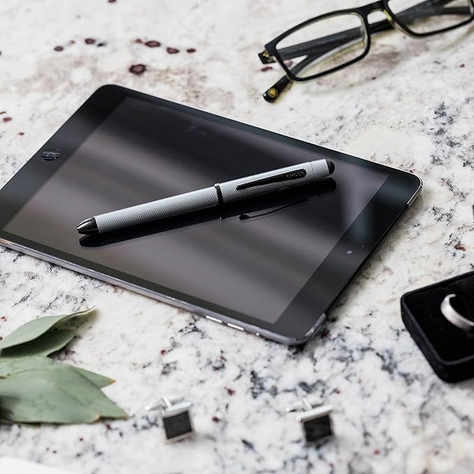 Cross Tech3+ Refillable Tech3+ Presented in a Premium Gift Box - Medium Point, Black Ink, Dark Blue