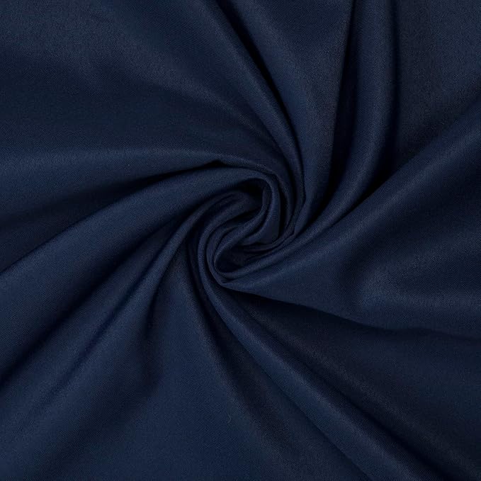 Gee Di Moda Rectangle Tablecloth - 90 x 156 Inch Navy Blue, Polyester, Wrinkle Resistant, Heavy Duty, Machine Washable, 8 Ft Table, Buffet, Holiday, Wedding, Baby Shower
