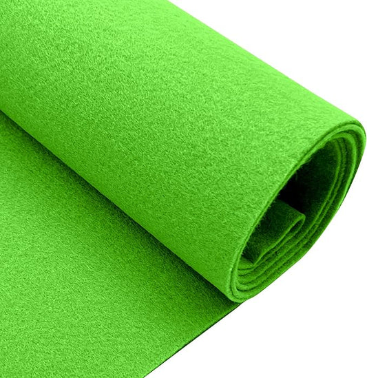 EOVEA | Acrylic Felt Fabric by The Yard - Non-Stiff, Soft Material - 72" Wide - 1.6mm Thick Felt Sheets for DIY Crafts, Sewing, Upholstery, Cushion, Padding(Lime Green, Half Yard)