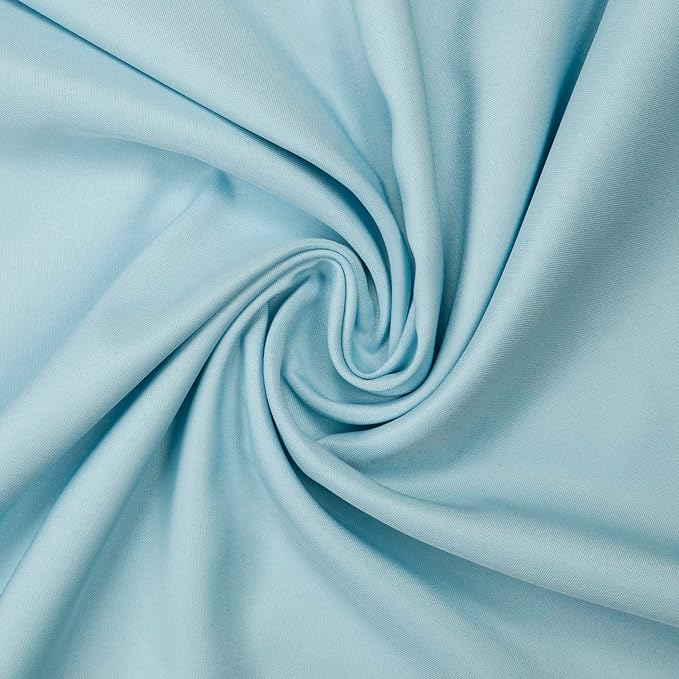 Gee Di Moda Rectangle Tablecloth - 60 x 126 Inch Baby Blue Table Cloth for 8 Foot Rectangle Table - Heavy Duty Washable Fabric - for 8 Ft Buffet Table, Holiday Party, Dinner, Wedding & Baby Shower