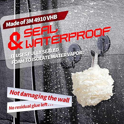 Made of 3M 4910 VHB Heavy Duty Double Sided Nano Mounting Tape (10FT x 1.2IN) - Clear, No-Damage & Wall Removable, Ideal for Home Decoration, DIY, Hanging Pictures, Fixing Carpet & Cables