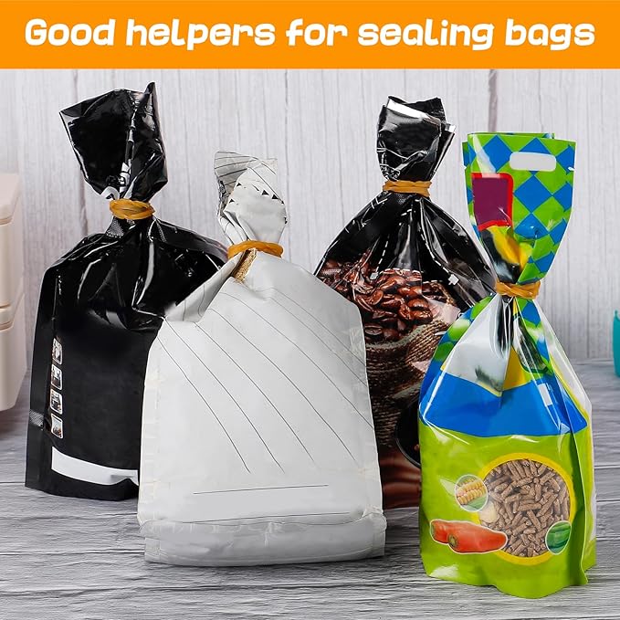 120 Pieces Heavy-duty Rubber Bands, Large Latex Rubber Bands, Thick Elastic Rubber Wrapping Bands for Office Tie Up Garbage Bag Notebook File Packing (Yellow 3.8in Long)