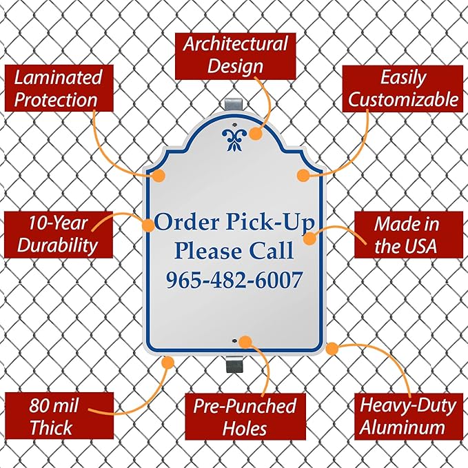 SmartSign "Add Own Wording Here" Custom Designer Sign | 24" x 18" Aluminum, Made in USA