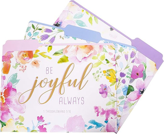 Graphique Religious File Folder Set – Each Folder Measures 11.75" x 9.5", Set Includes 9 Folders with 3 Unique Designs, Durable Triple-Scored Coated Cardstock, FIF048