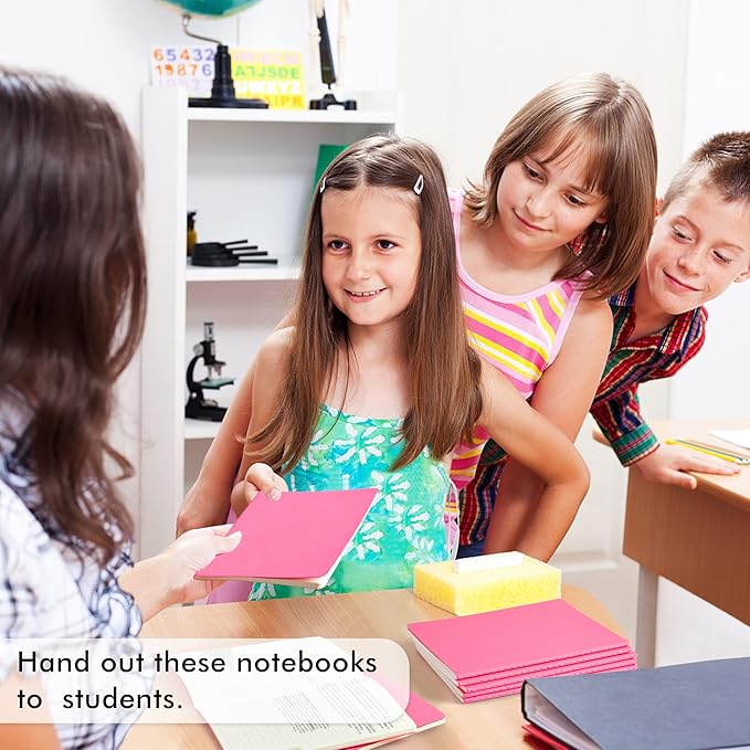 36 Pack Soft Cover Journal Bulk, Feela Lined Blank Travel Journal for Women Men Writing, Notebooks College Ruled for Work, Note Taking Notebook School Business Supplies, 8.2” x 5.5”, A5, Berry