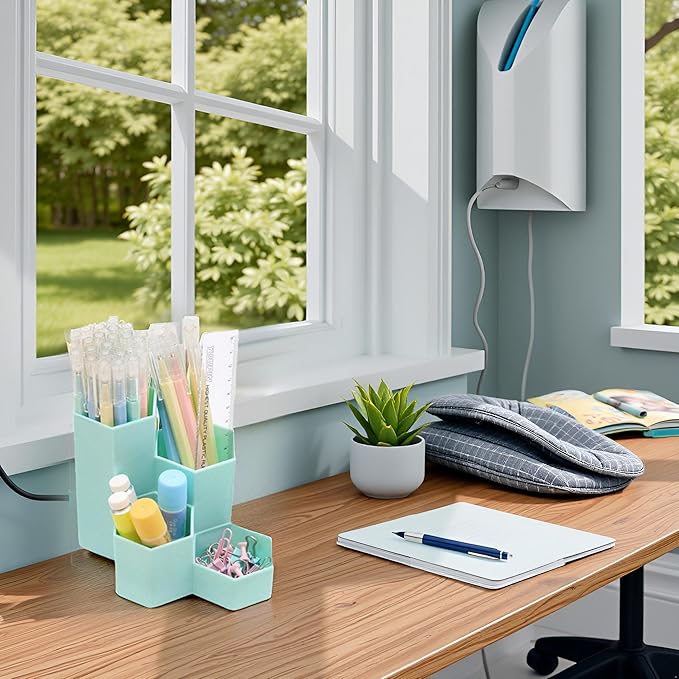 Pen Organizer Pencil Holder for Desk Pens Cup Pencil Organizer Desktop Organizer for Office/School/Home (Mint)