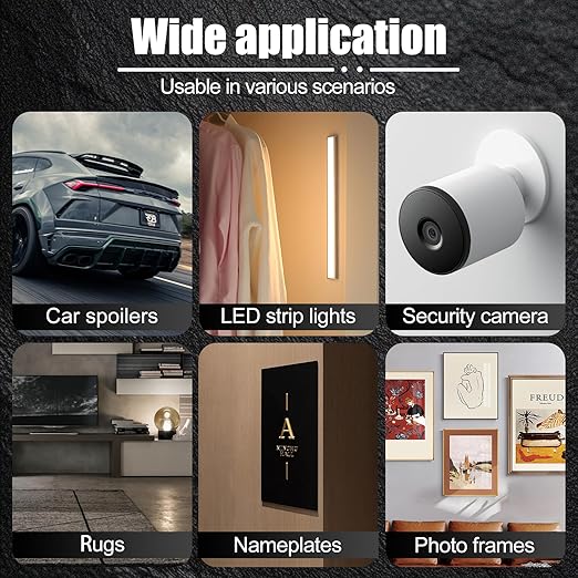 Made of 3M 4910 VHB Heavy Duty Double Sided Nano Mounting Tape (10FT x 1.2IN) - Clear, No-Damage & Wall Removable, Ideal for Home Decoration, DIY, Hanging Pictures, Fixing Carpet & Cables