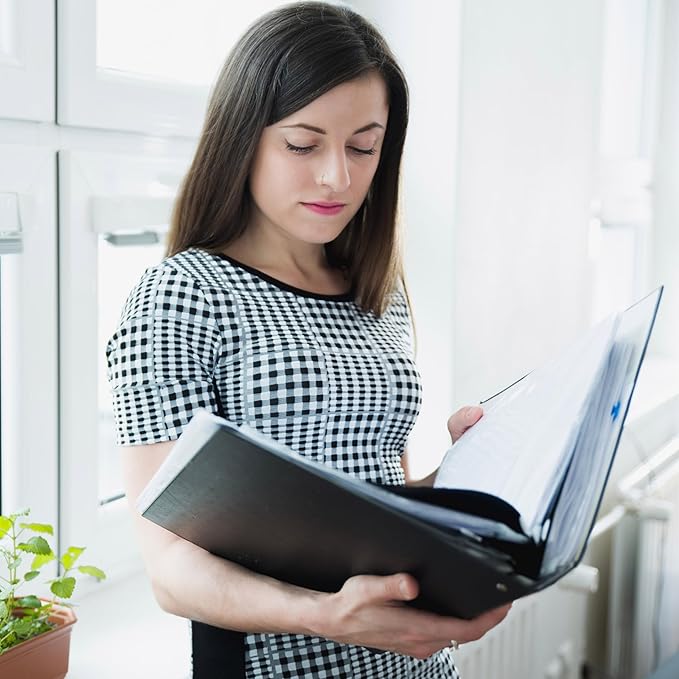 Art Portfolio Folder, 40 Clear Pockets Paper Protectors Display 80 Pages Clear Presentation Book for Artworks, Letters, Report Sheets, Documents (Can Accommodate 11” x17”)