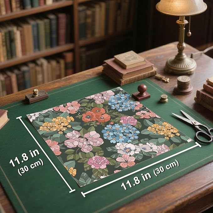 28 Floral Scrapbook Paper, 12"X12" Inch Vintage Flower Botanic Scrapbooking Papers for DIY Card Making Photo Album Journal Decor (Botanic 1)