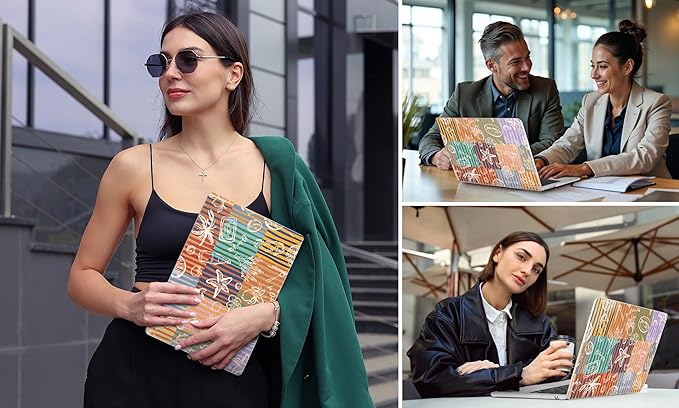 DONGKE Compatible with M4 MacBook Air 15 inch Case 2025-2023 A3241 A3114 A2941 M3 M2 Retina Display Touch ID, Plastic Hard Case & Keyboard Skin for MacBook Air 15" - Italy Mood