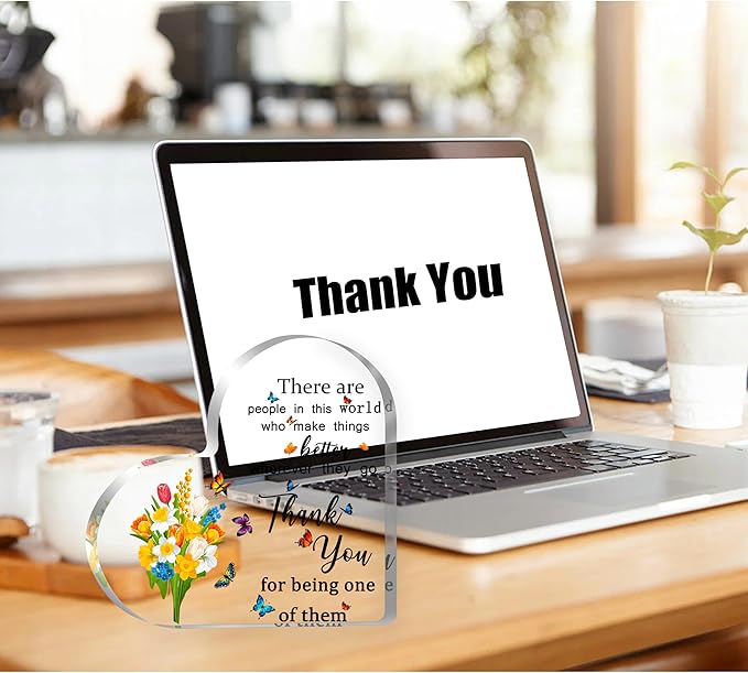 Employee Appreciation Gifts for Women, Thank You Gifts for Teacher Coworkers Boss Inspirational Gifts for Women, Going Away Farewell Retirement Gift, Home Office Desk Decor