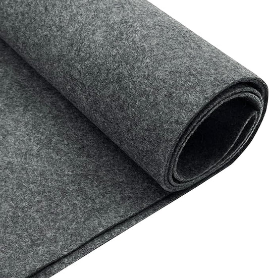 EOVEA | Acrylic Felt Fabric by The Yard - Non-Stiff, Soft Material - 72" Wide - 1.6mm Thick Felt Sheets for DIY Crafts, Sewing, Upholstery, Cushion, Padding(Charcoal, One Yard)