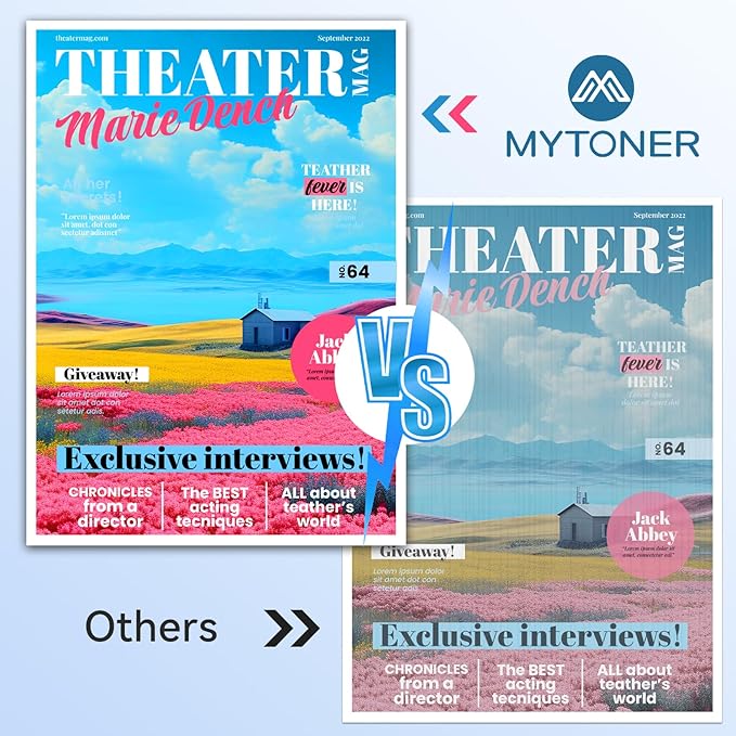 MYTONER 206X Toner Cartridges 4 Pack High Yield (with Chip) Compatible Replacement for HP 206A 206X for Color Pro MFP M283fdw M283cdw M282nw Pro M255dw M255nw M283 M255 M282 Printer W2110X W2110A