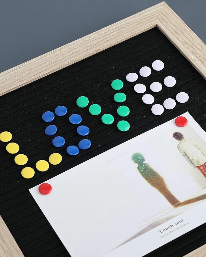 PAPERPAL 500 Vinyl-Coated Thumbtacks for Cork Board, Flat Thumb Tacks for Posters, Bulletin Board Tacks, Colorful Push Pins for Office School & Personal Use