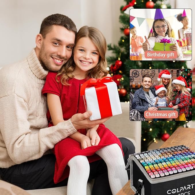 262 Colors Alcohol Markers Set Dual Tip Art Markers for Kids Marker Pens with Pen Holder and Carry Bag for Adult Coloring Painting Supplies Perfect for Painting, Coloring, Sketching and Drawing