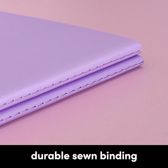 PAPERAGE Soft Cover Lined Journal Notebook, 2 Pack, (Blush), 100 Pages, Large 7.5 inches x 9.5 inches, College Ruled, Ideal for Note Taking & Travel Journal