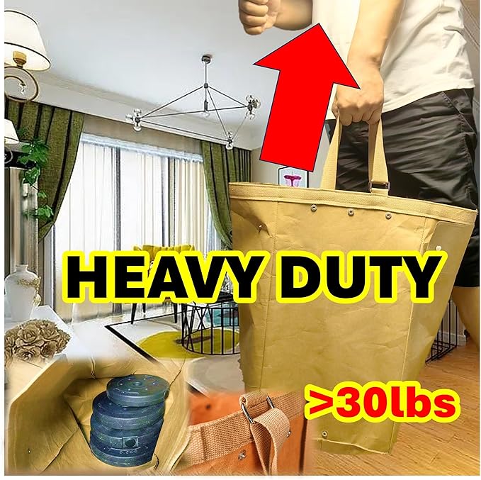 Kitchen Recycling Bin, Large Washable Paper Bags - Sturdy, Foldable, Space-Saving - Multipurpose Trash Can for Kitchen, Garden, and Indoor Use, 4 Colors, 4 Packs/Set