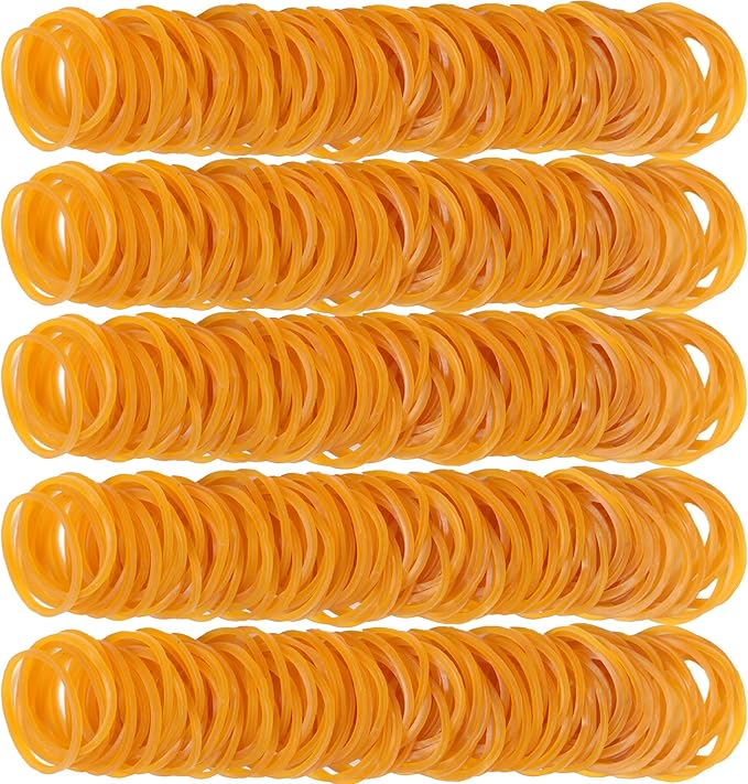 Rubber Bands 760pcs Size#10 Yellow Elastic Rubber Band 1inch Small Rubber Bands for Office Supplies Home