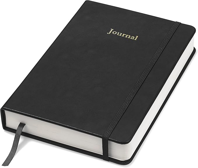 Wykeham's Executive 2026 Undated Daily Journal Planner – US Format – Customization Available (Black, 8.5"×5.5" - Undated)