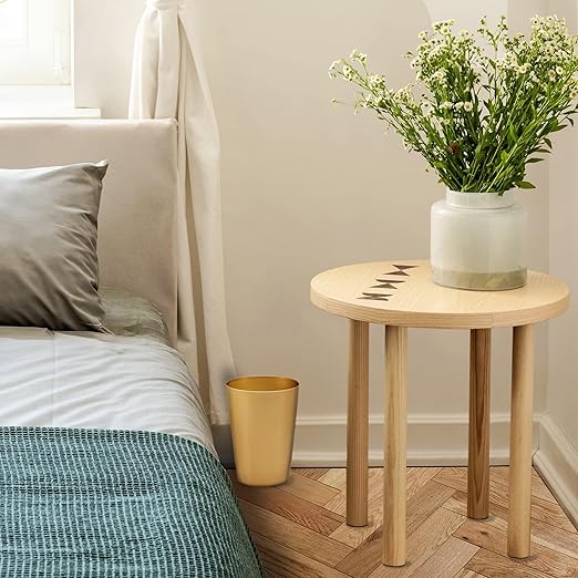 Mini Waste Basket - Durable Small Plastic Garbage Trash Can Bin - Lidless Open-Top Rectangular Slim Profile for Compact Spaces - Suitable for Home, Bathroom, Office, Bedroom, Kitchen and More (2-Pack, Soft Brass)