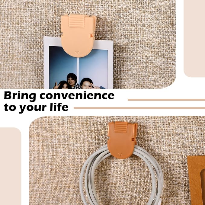 15 Pcs Cubicle Clips Fabric Panel Cubicle Accessories Fabric Partition Panel Wall Clip Office Photos Wall for Notes Memos Standard Size, 40-Sheet Capacity (Brown)