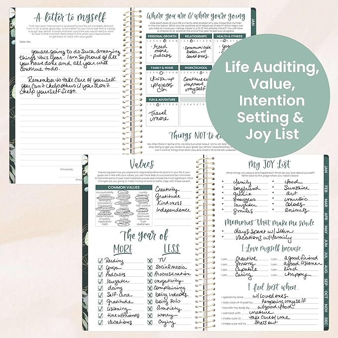 bloom daily planners 2026 Planner (January - December) Calendar Year Organizer - 5.5” x 8.25” - Weekly & Monthly Agenda Book with Stickers & Bookmark - Eucalyptus, Green