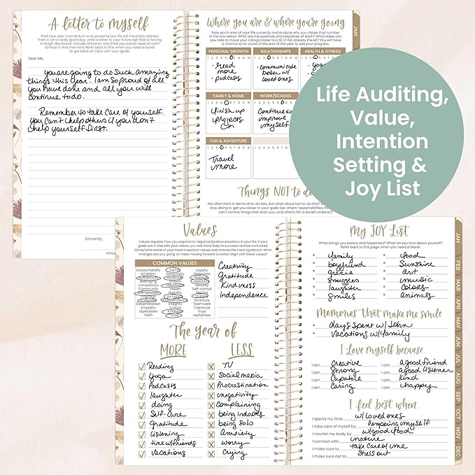 bloom daily planners 2026 Planner (January - December) Calendar Year Organizer - 5.5” x 8.25” - Weekly & Monthly Agenda Book with Stickers & Bookmark - Butterfly Garden