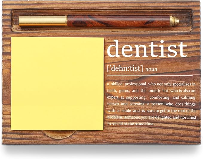 Dentist Gifts for Dental Hygienist Sticky Note Holder, Appreciation Recognition Gifts for Dental Assistant Nurse Nursing Students Graduation Nurses Week Self-Stick Note Pad Holders TZP77