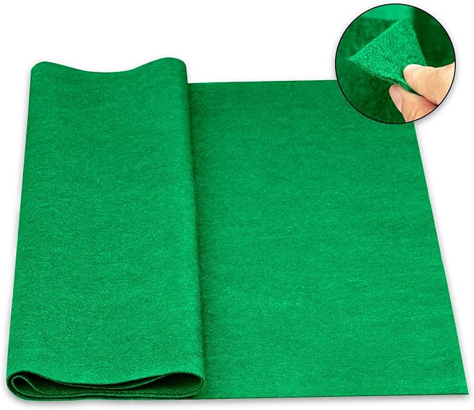 Felt Fabric 1.8 mm Thick 36" x 72" - Soft Durable Felt by The Yard Felt Sheets for Arts and Crafts, DIY Sewing, Crafting Projects (Green)