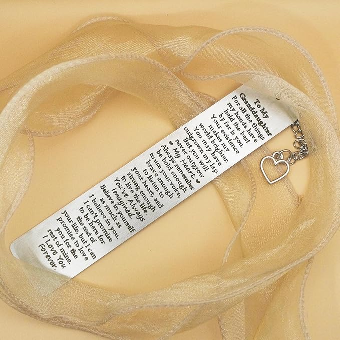 Granddaughter Gifts from Grandma Grandpa, to My Granddaughter Bookmark, 16th 18th 21st Birthday Gift for Granddaughter Birthday Christma 2025 Graduation Gifts for Granddaughter from Nana