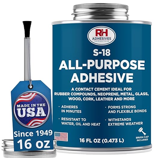 S-18 All-Purpose Adhesive, 16 oz. can - RH Adhesives