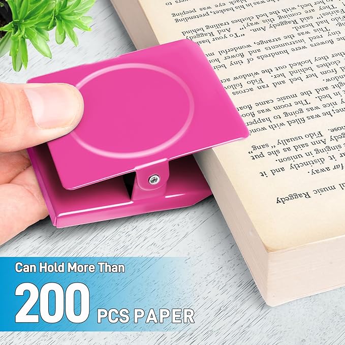 FINDMAG Extra Large Clip Magnets, 4 Pack Coloful Magnetic Clips Heavy Duty, Magnet with Clips for Home, Refrigerator, Hanging, Kitchen, Office - 2.2 Inch