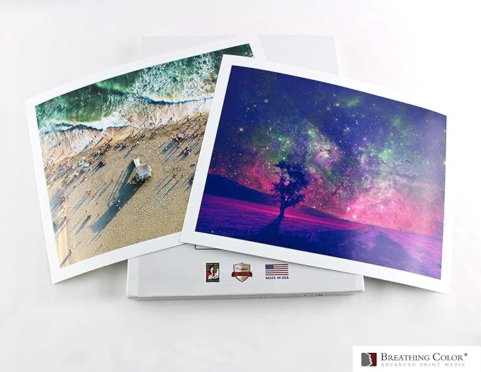 Vibrance Luster Photo Printer Paper 10 mil 255 gsm Luster Finish Premium Photo Paper Sheets 17 inches x 22 inches 50 sheets Works with All Inkjet Printers Including Professional Makes and Models