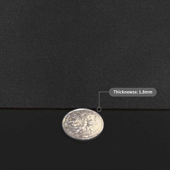 Table Cover,1.8mm Thick,24x48 Inch Desk Cover,Large Desk Mat,Table Protector,Table Cover Protector,Table Protectors for Rectangle Tables(Black+Black,24x48)