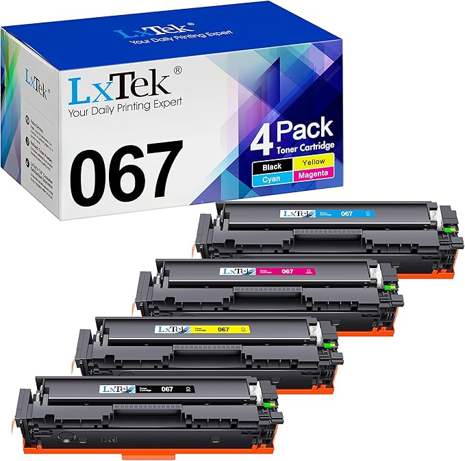 LxTek 067 Toner Cartridge Set | Replacement for Canon 067 067H for Canon imageCLASS LBP633Cdw LBP632Cdw MF653Cdw MF654Cdw MF656Cdw Printer